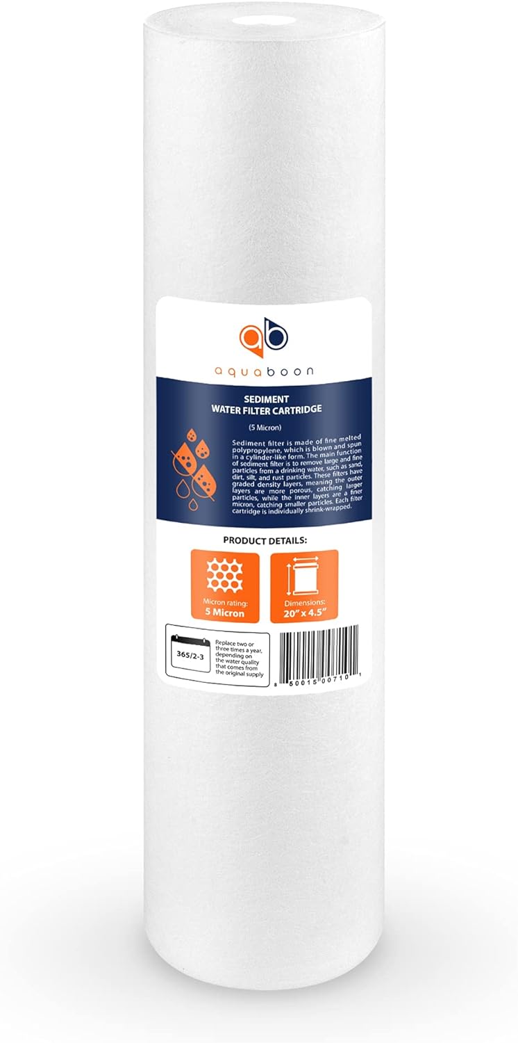 5 Micron 20 Sediment Water Filter Replacement Cartridge, 10 Pack K78043