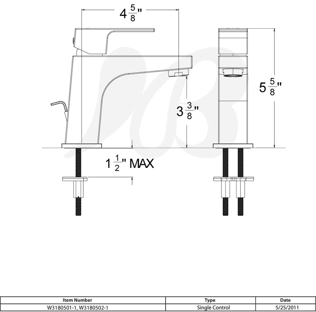 Single Hole Lavatory Faucet F126