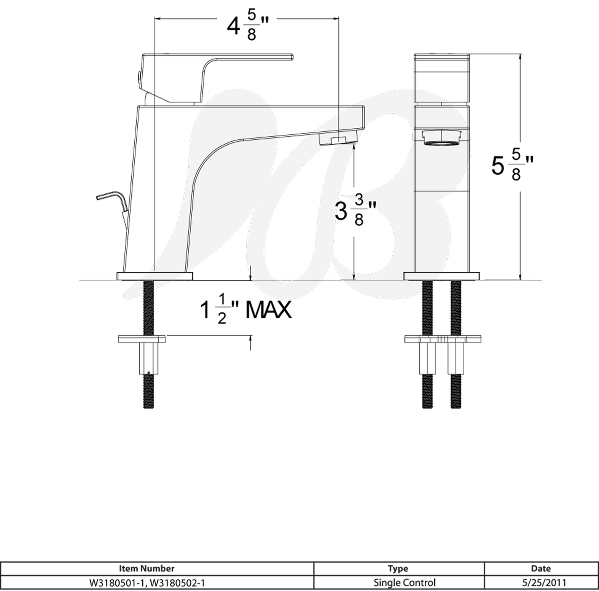 Single Hole Lavatory Faucet F126