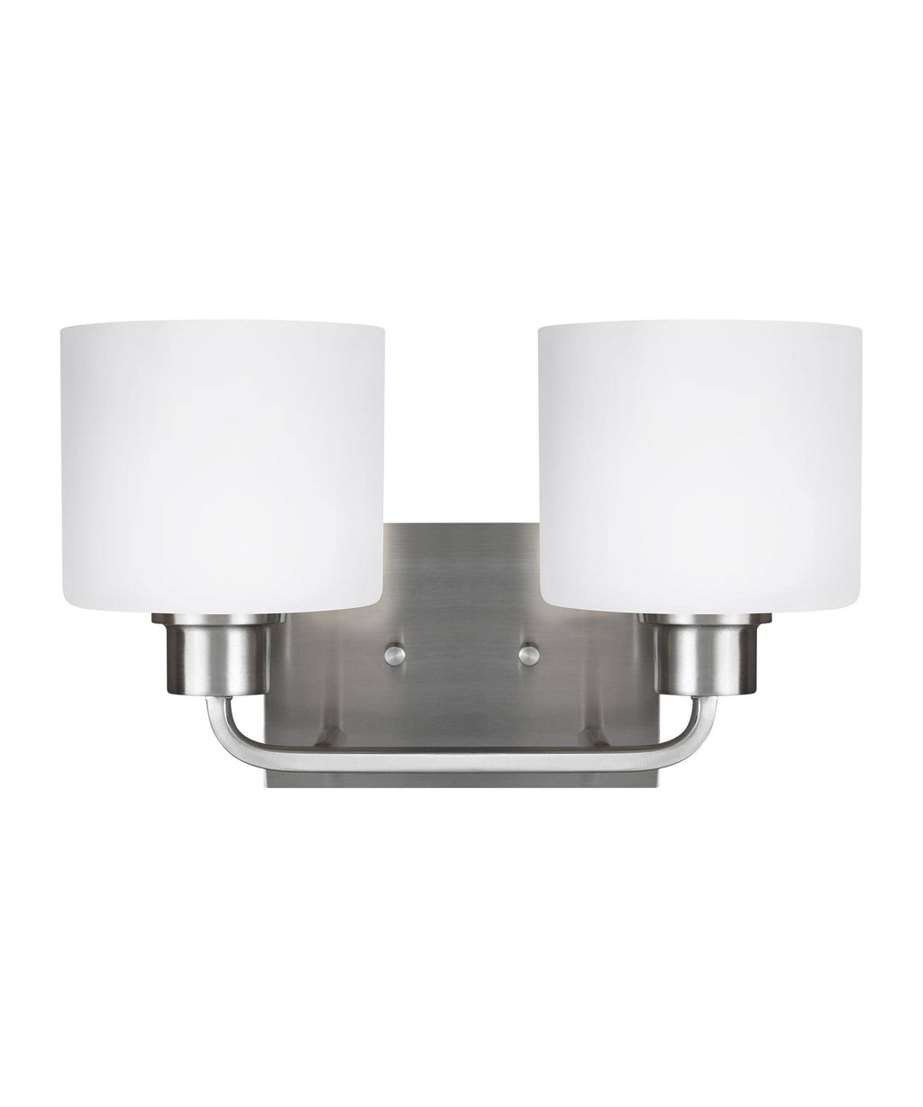 2-Light Wall/Bath Light Brushed Nickel R1379