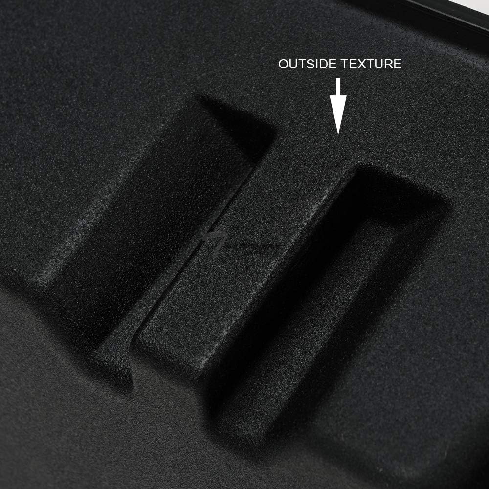 Black Gearbox Underseat Storage Box for Ford Superduty Crew Cab W3682