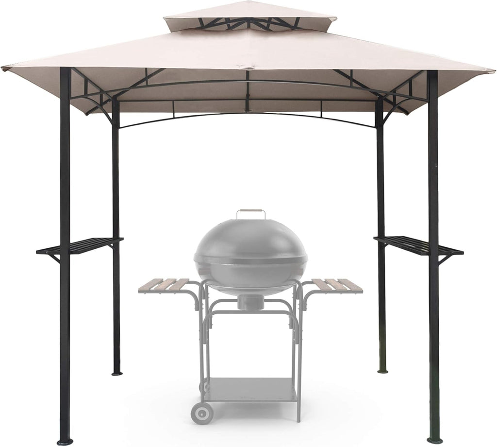 Brown 8x5 Steel Grill Gazebo C844