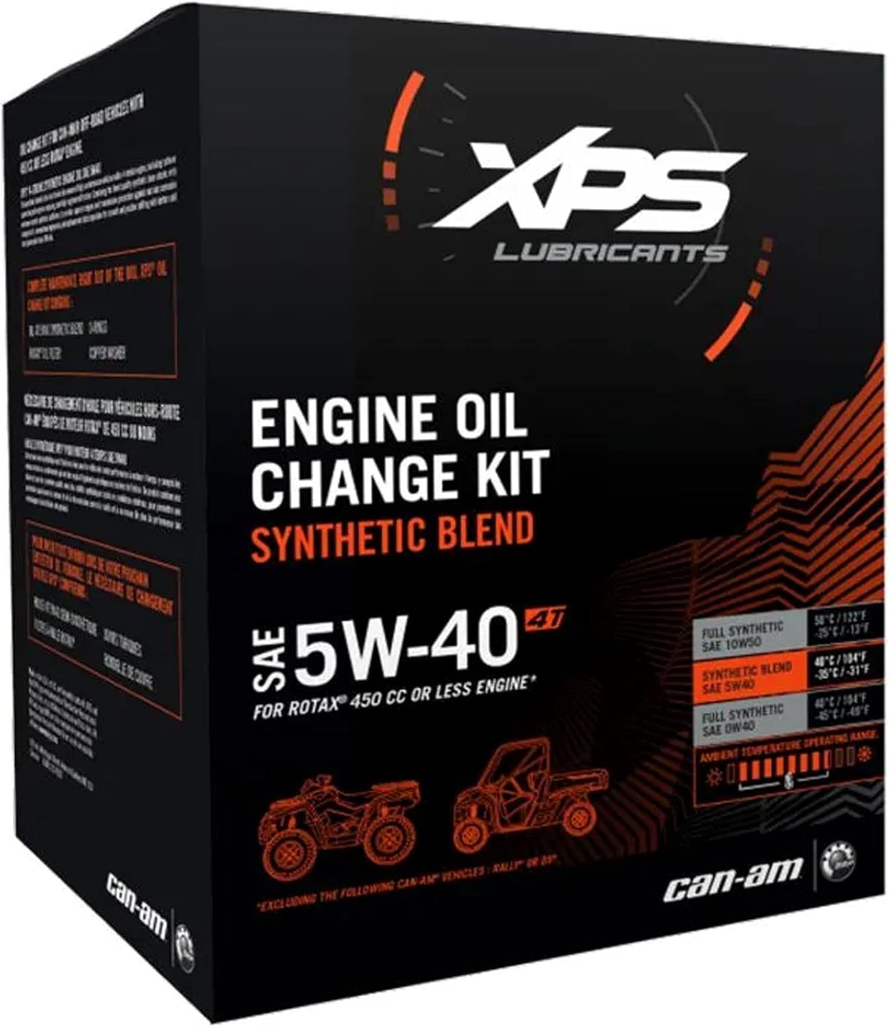 Can-Am Off-Road 4T 5W-40 Synthetic Blend Oil Change Kit Pack of 2 I492