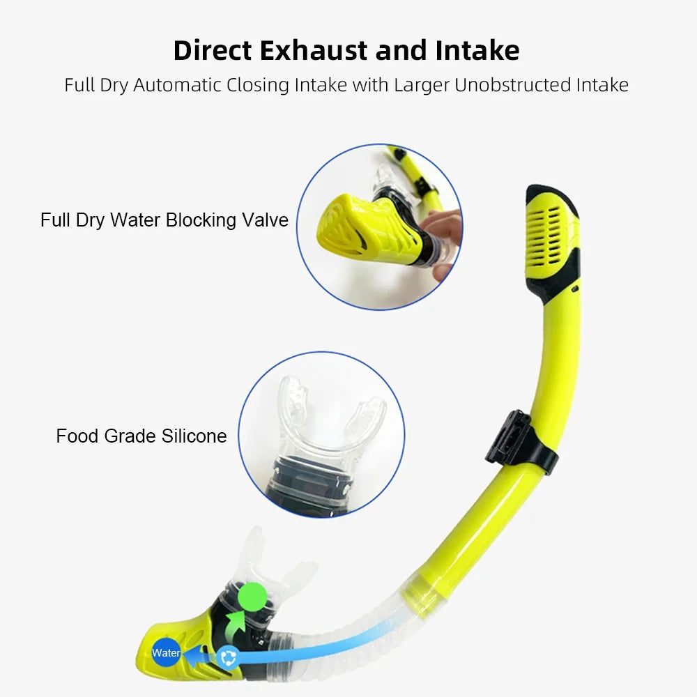 Diving Goggles, Snorkel And Adjustable Fins Z5531