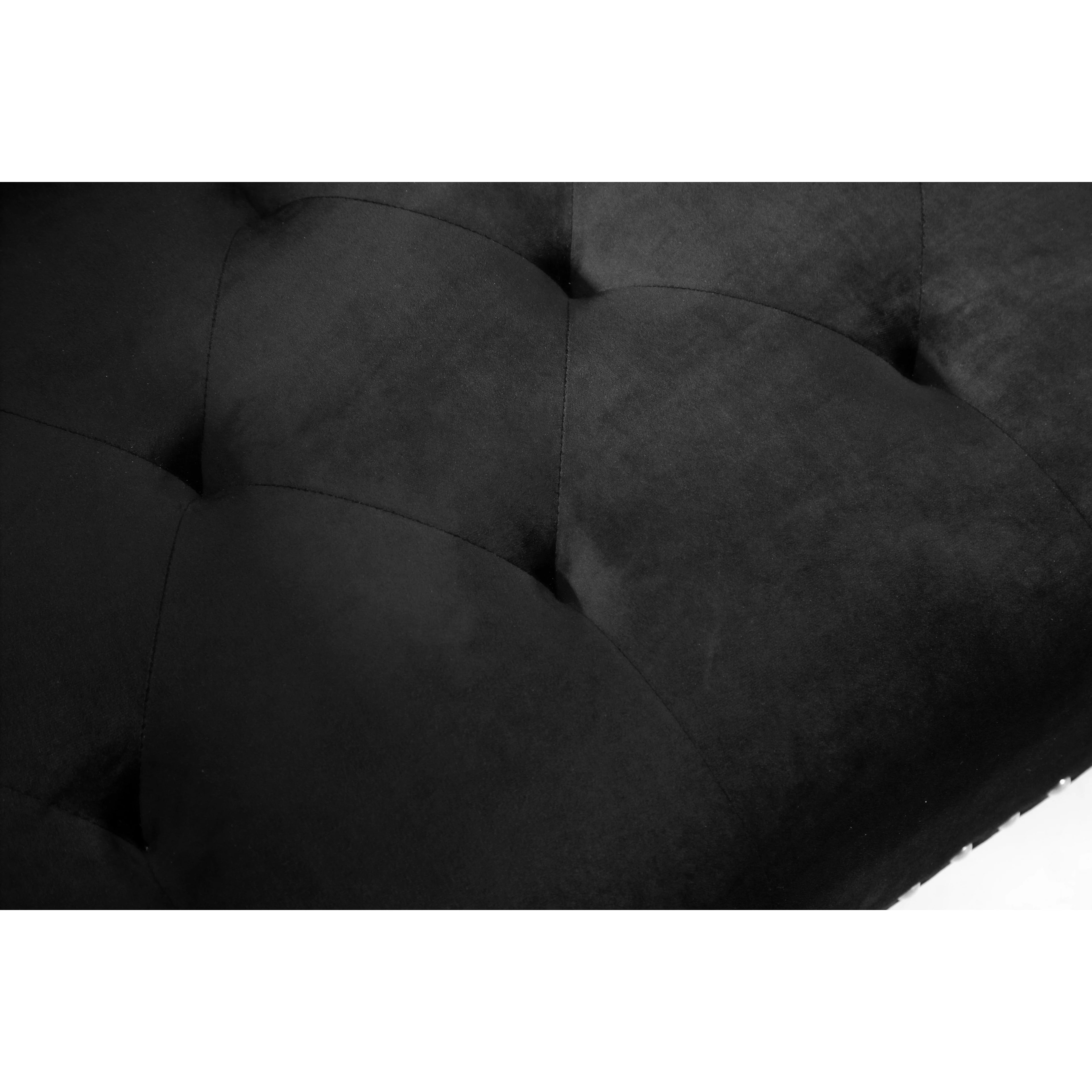 Velvet Convertible Sleeper Sectional Sofa G594