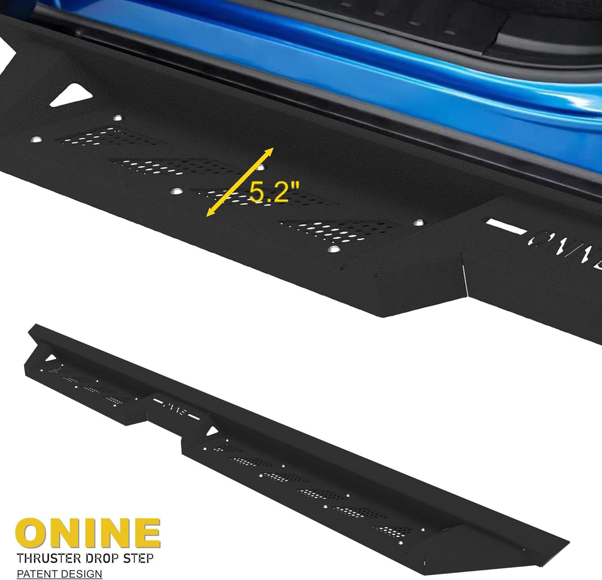 Textured Black Heavy Duty Steel Running Boards O994