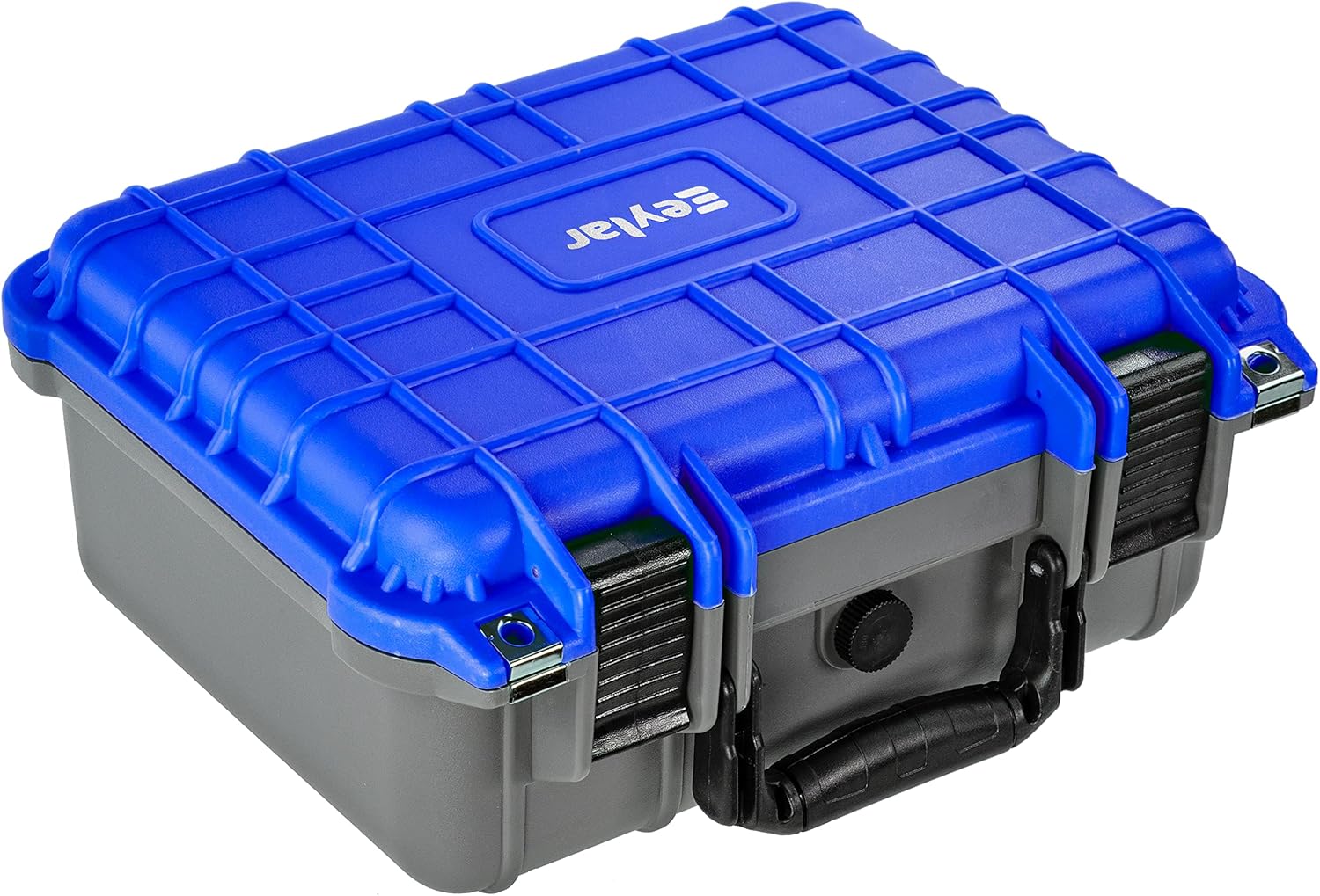 Dual Blue Gray 13.37 Inch Waterproof Shockproof Camera Case with Foam B573