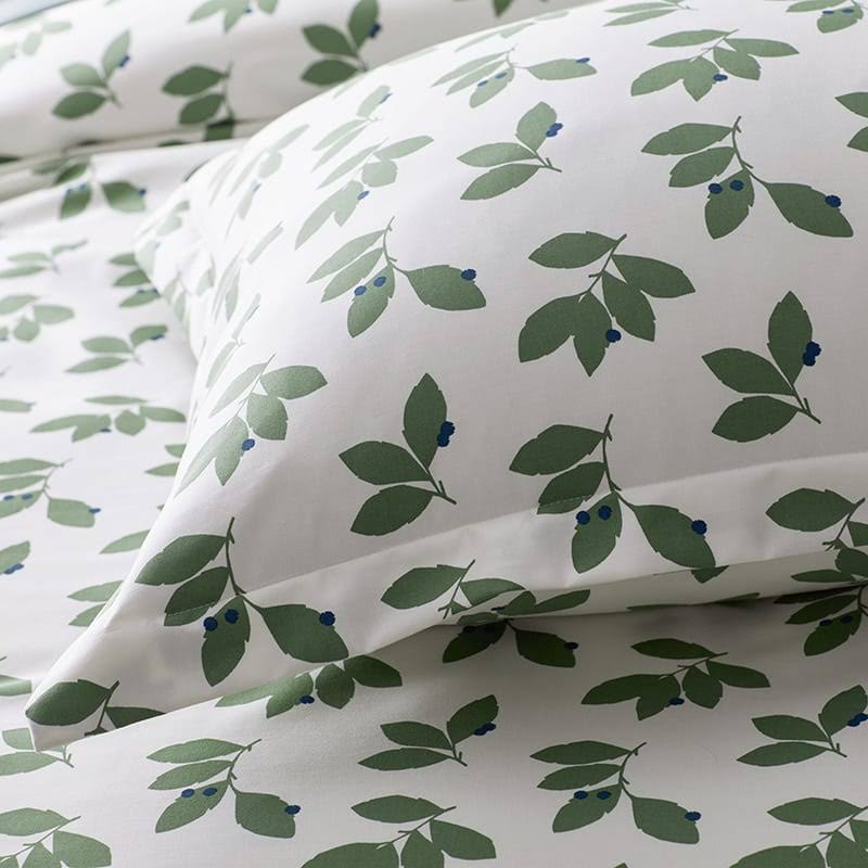 Green Twin Sateen Duvet Cover I347586