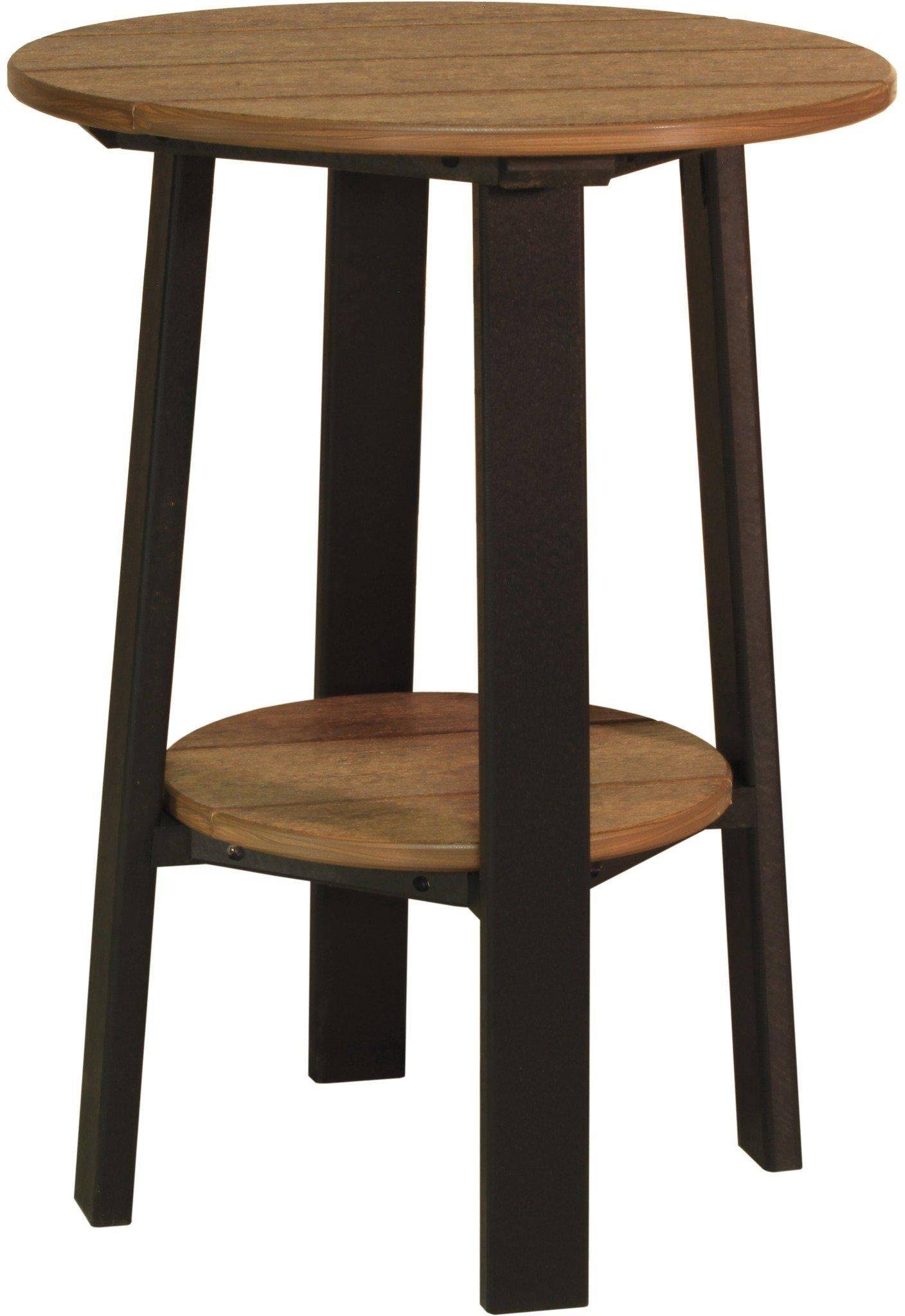 Antique Mahogany on Black Counter Height End Table C989911