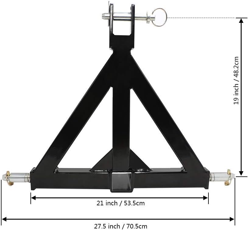 Heavy Duty 3 Point 2 Inch Receiver Drawbar Hitch Adapter for Tractor J15118