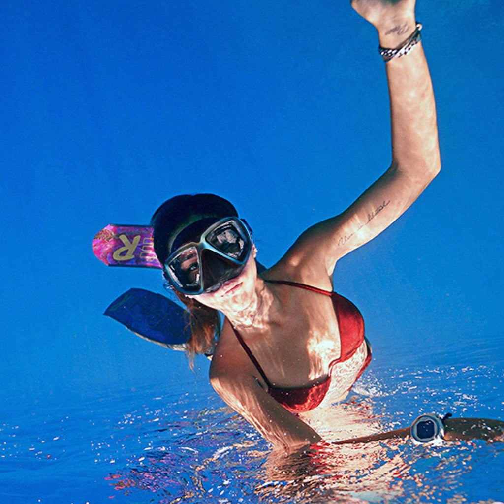 Snorkel Diving Mask with Tempered Anti-Fog Lens and Silicone Skirt Strap V6832