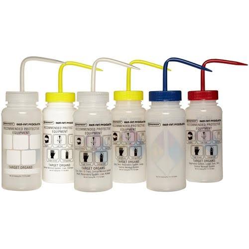 500ml Safety-Labeled Wide Mouth Wash Bottles M893