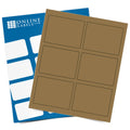 Brown Kraft Labels, 100 Sheets E5291