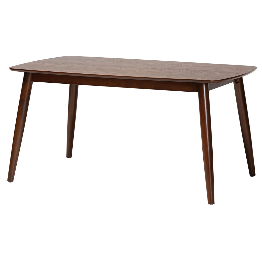Walnut Brown Finished Wood Dining Table S846