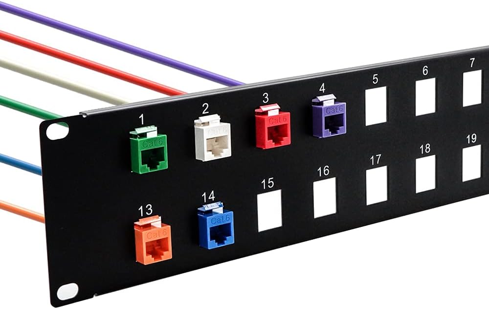Blank Patch Panel for Keystone Jack Cat.5E, Cat.6 (24 Port) T8220