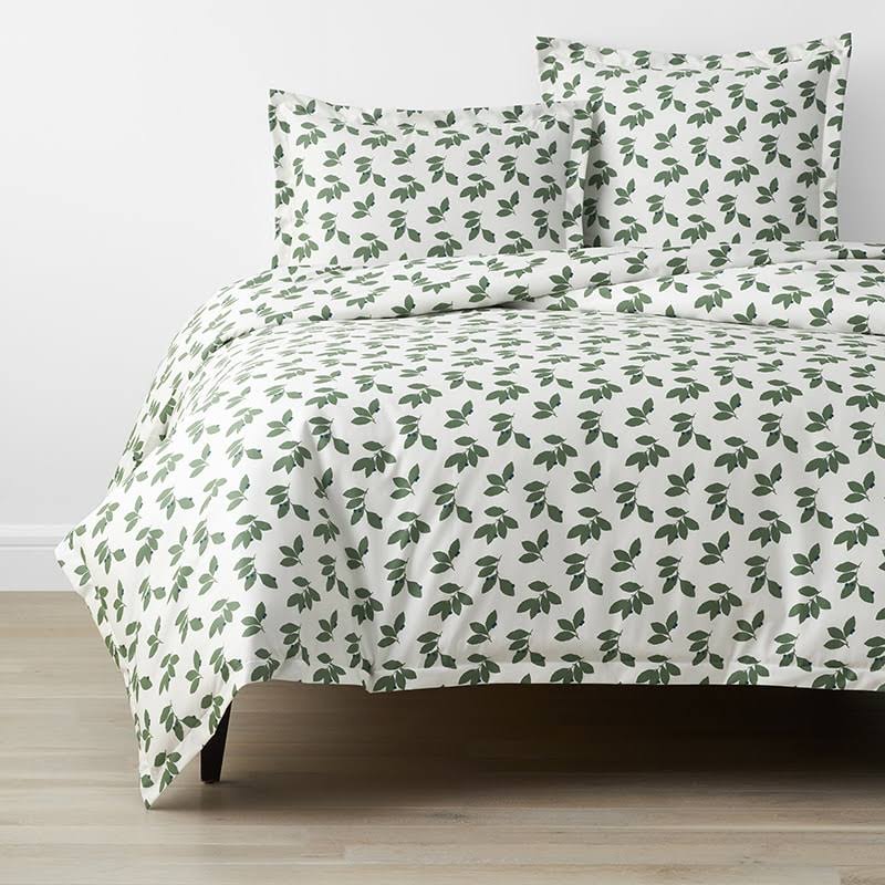 Green Twin Sateen Duvet Cover I347586