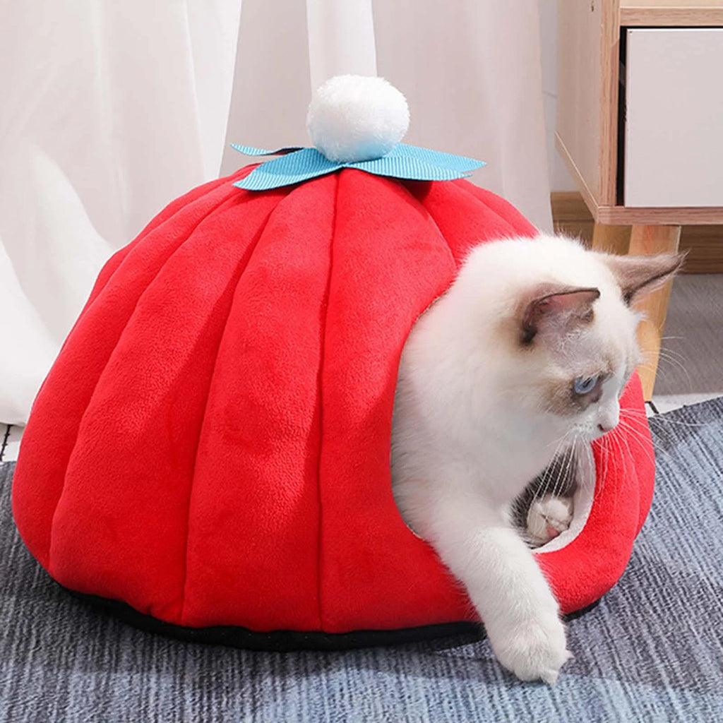 Cat Bed Igloo Pet Bed Cat House Hut Kitten Bed Hideaway Small Dog Tent Bed P852
