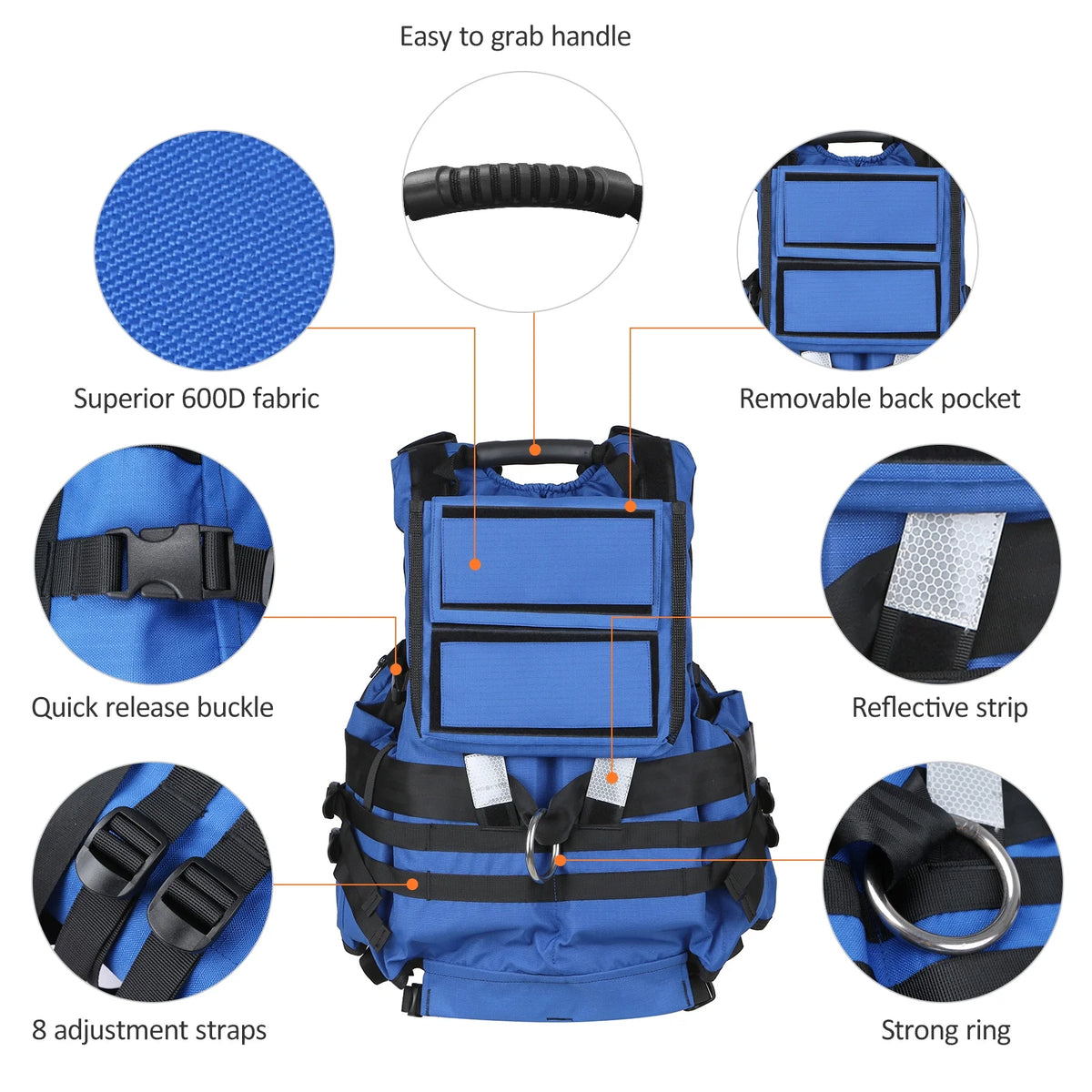 Adult Safety Float Suit Survival Jacket I6433