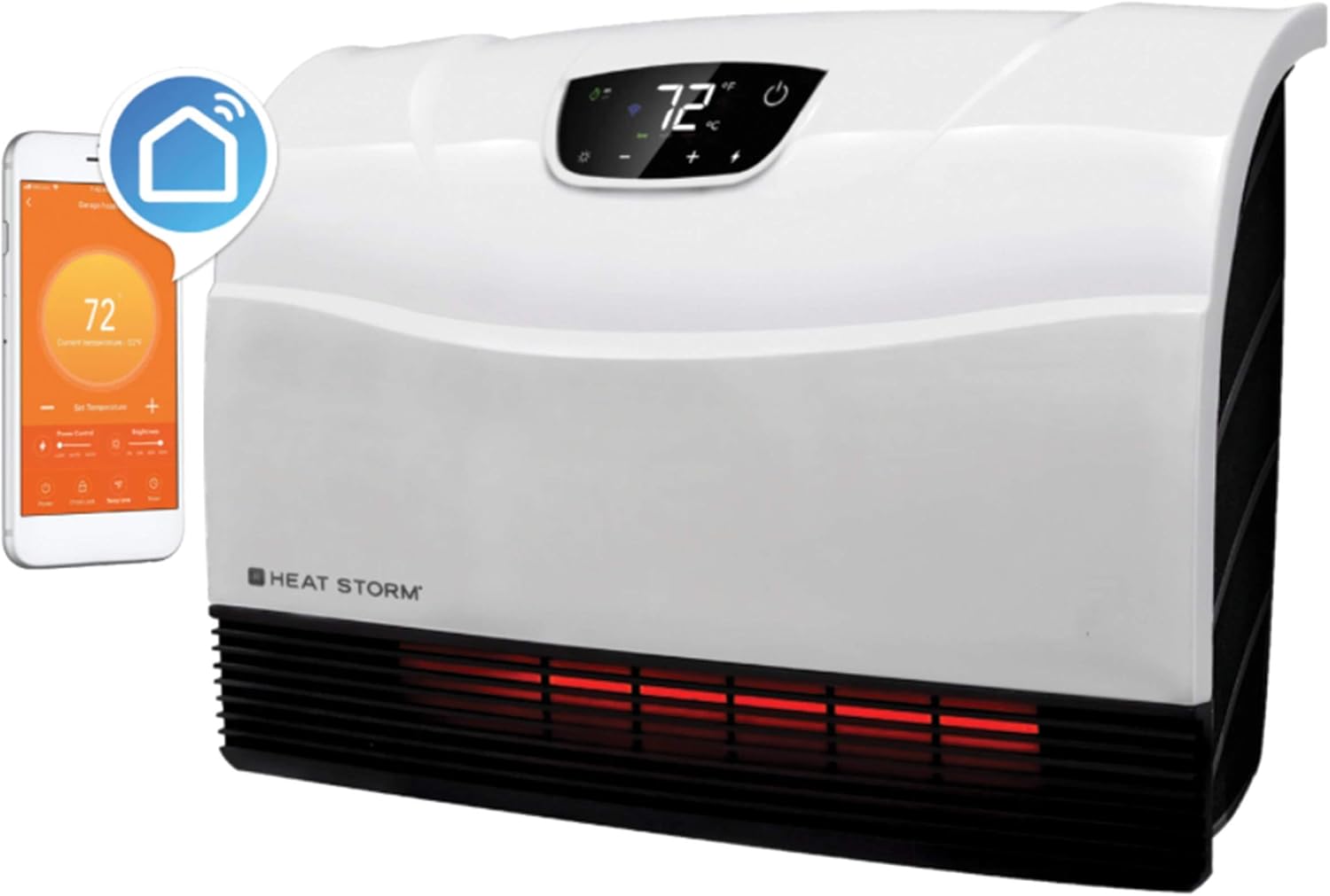 Infrared Space Heater with Remote Control, Gray F6572