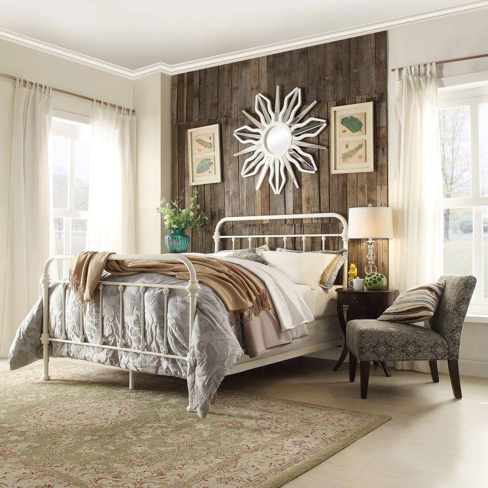 White Full Bed Frame N9842