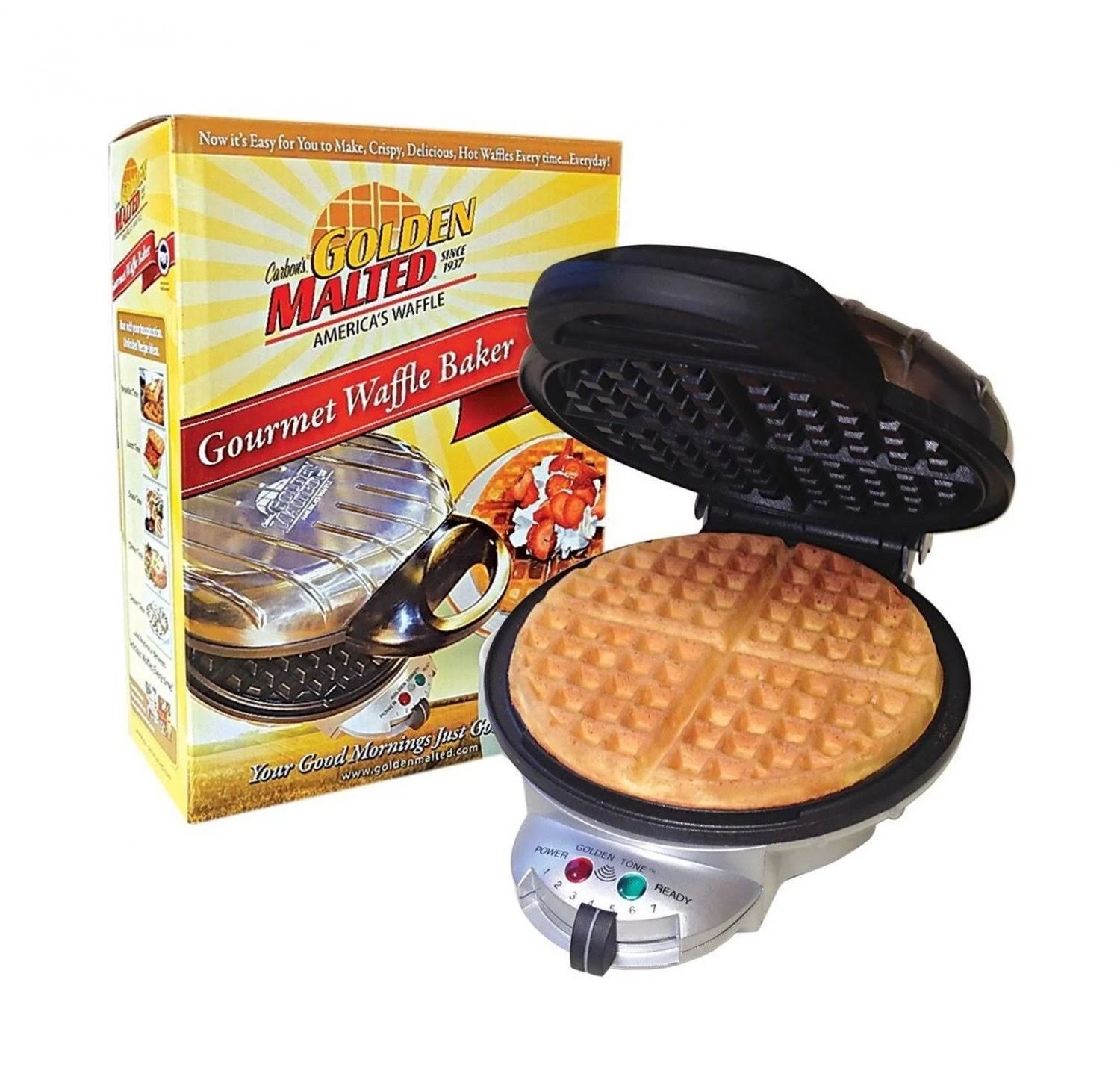 Golden Malted Gourmet Waffle Baker H66902