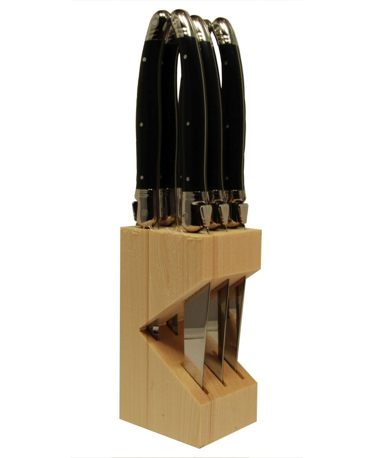 6 Steak Knives in Wooden Block U6455