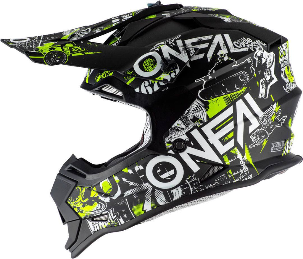 Large Black/Neon Yellow Youth Racing Helmet G69084