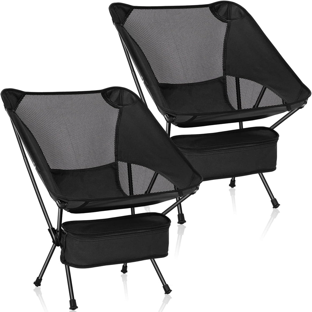 2 Pack Ultralight Portable Folding Camping Chair with Carry Bag Q564