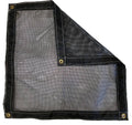 Black Vinyl Coated Mesh Tarp 10 oz. Y650
