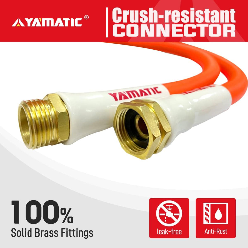 Kink Resistant Garden Hose 5/8 in x 50 ft, Heavy Duty, Pack of 2 W27964