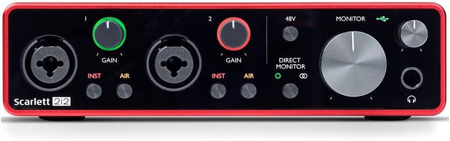 USB Audio Interface Bundle with Mackie CR3-X Monitors & Cable S83882