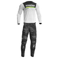 White/Black Motocross Jersey Pant Combo (X-Large / 38) D689642