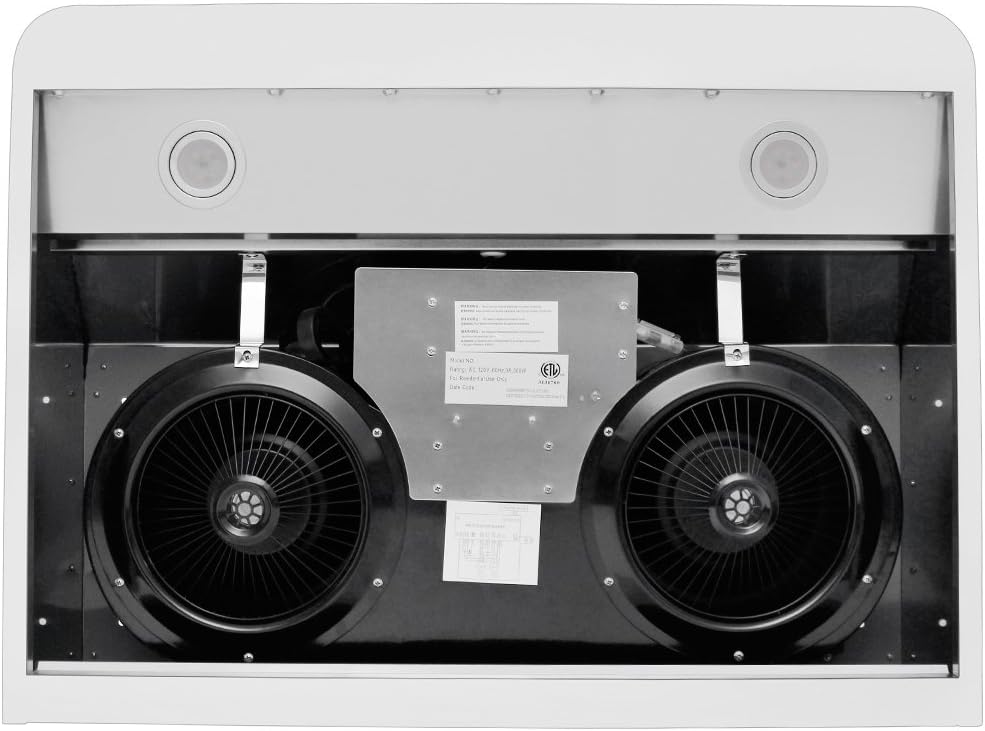 Under Cabinet Wall Mount Range Hood 900 CFM Stainless Steel Baffle Filters U830854