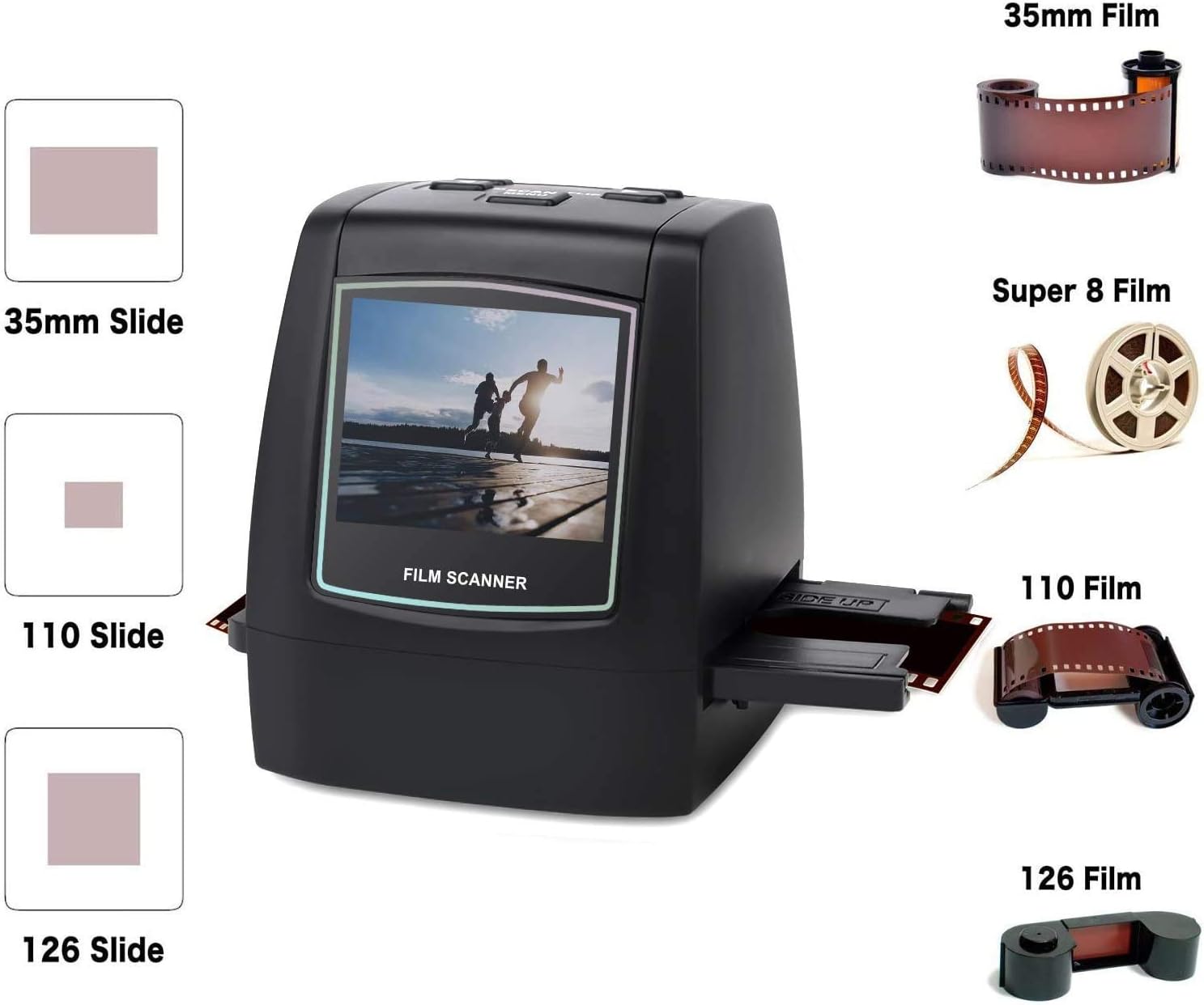 Film and Slide Scanner with 22MP, 2.4 LCD Screen, 128MB Built-in Memory S9068
