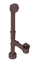 14 in. Twist and Close Bath Waste and Hidden Overflow in Oil Rub A337