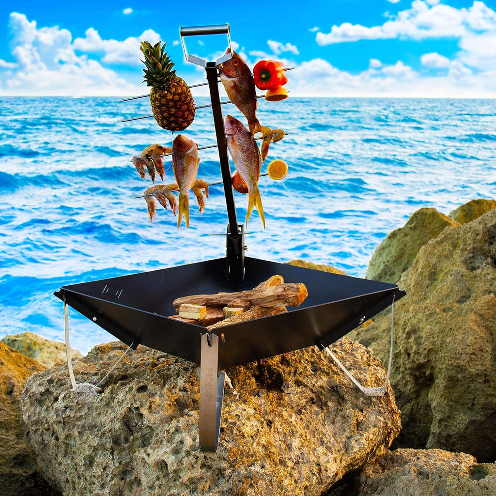 Wood Burning Grill with Cooking Stake M217