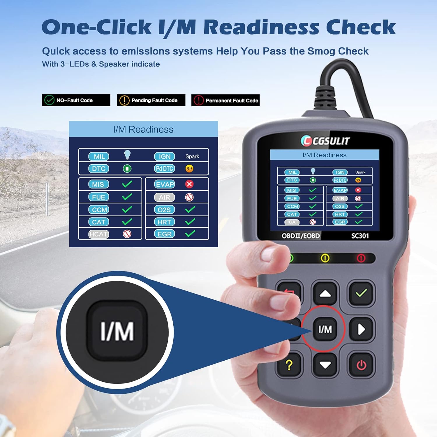 OBD2 Scanner Code Reader with Reset Full OBDII Functions Diagnostic Scan Tool Grey Pack of 2 V306