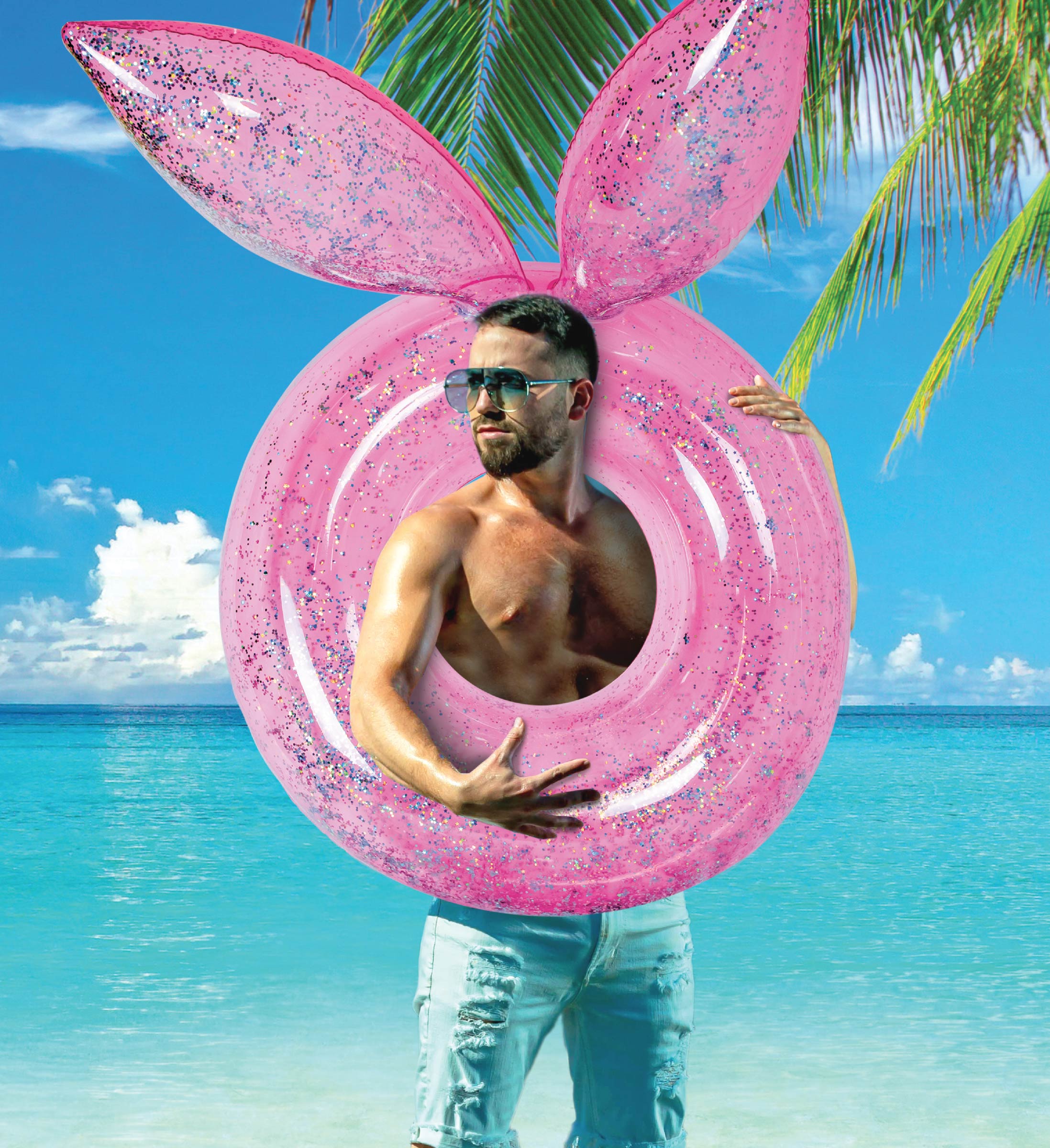 Inflatable Bunny Pool Float Tubes 3 Pack H32887