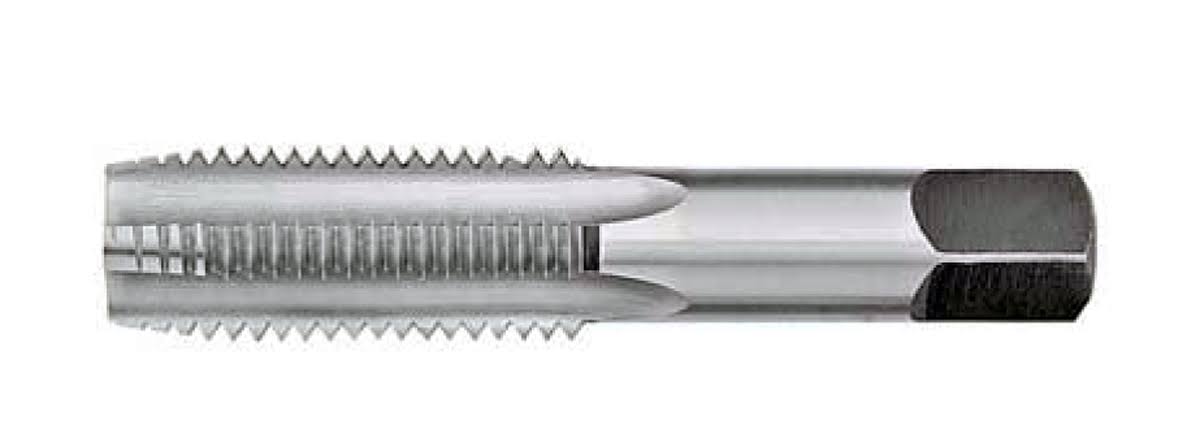 Bottoming Chamfer HSS Hand Tap, Ground, RH, 6 Flute J437450