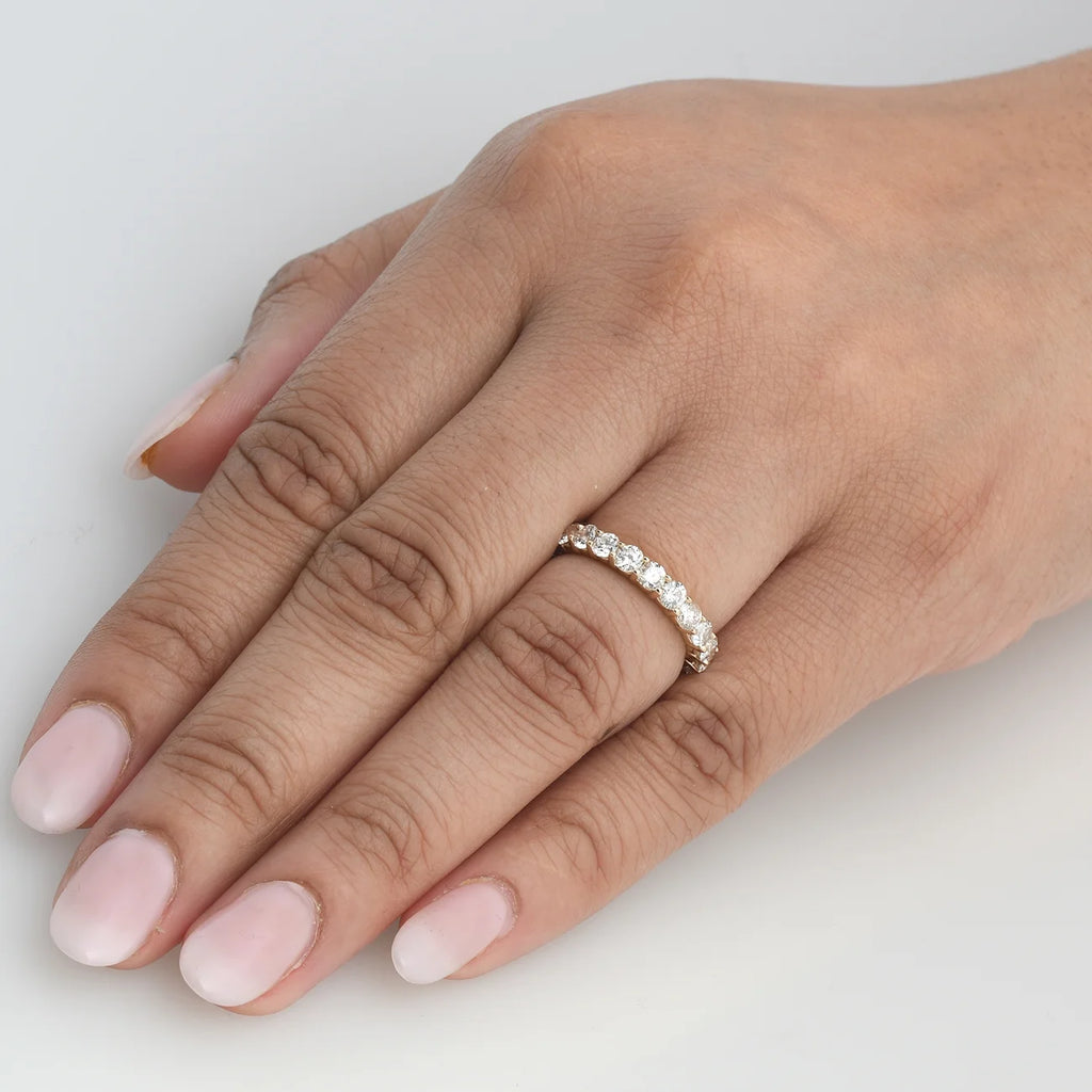 14K Yellow Gold Diamond Eternity Ring E6539