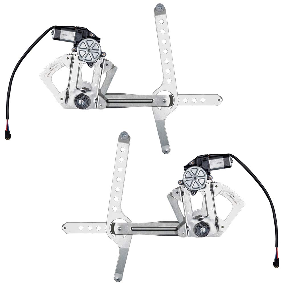 Front Power Window Regulators with Lift Motors Compatible with 88-02 C/K Pickup Truck Pack of 2 N3279