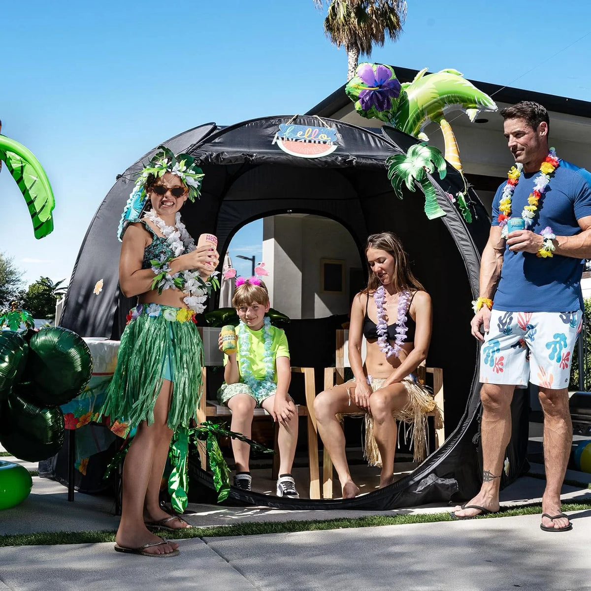 10' x 10' Sun Shade Canopy with Ventilated Mesh Walls F72766