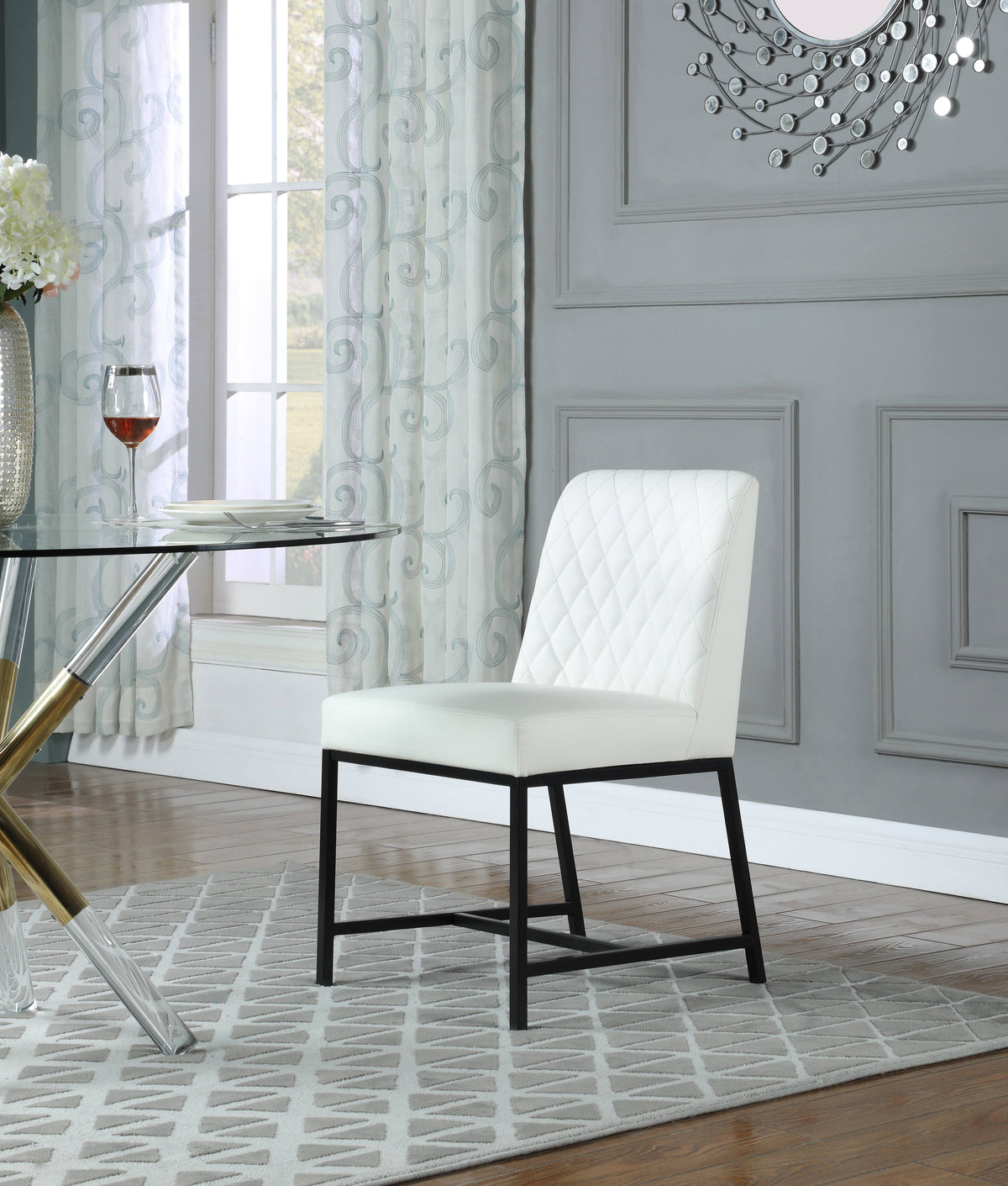White Faux Leather Dining Chair (Set of 2) H719587