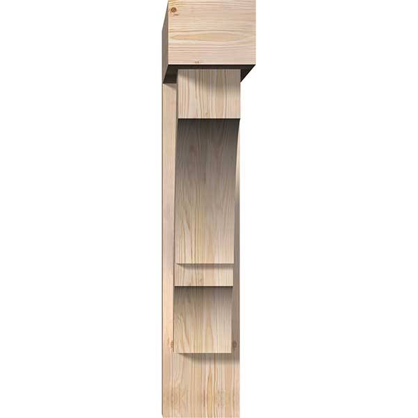 Balboa Block Smooth Bracket with Offset Brace, Douglas Fir K9756