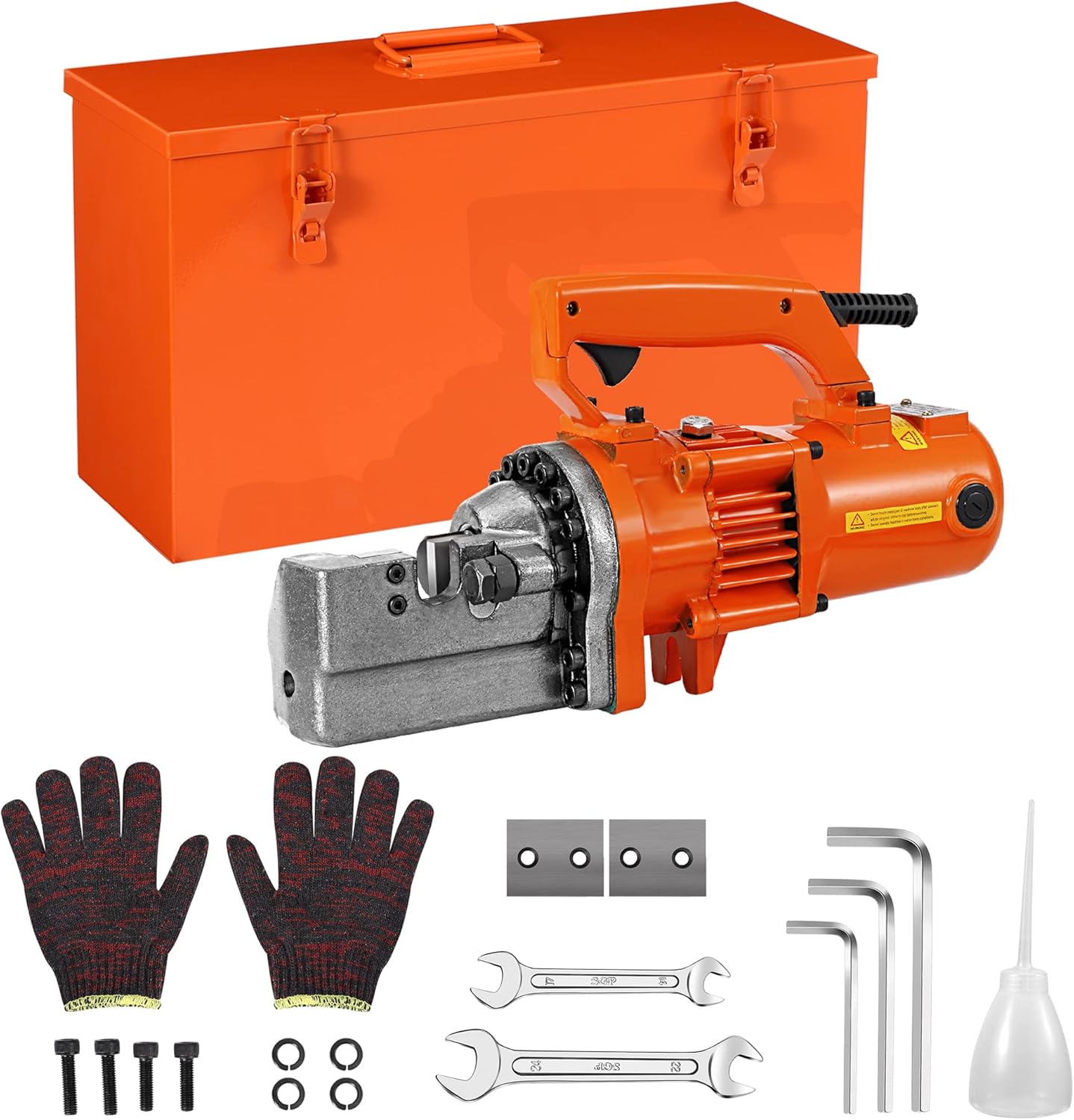 Electric Hydraulic Rebar Cutter, 1350W, Cutting up to 7/8 Inch 4-22mm #7 Rebar, with Replaceable Jaw Blades (AC 110V) N275