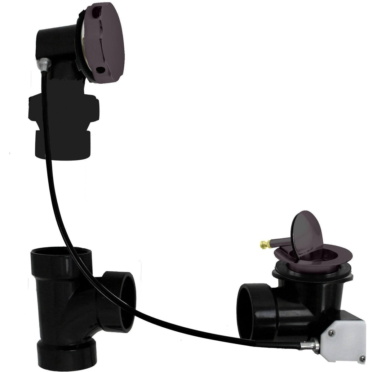 Polished Chrome ABS Cable Drive Bath Waste E1553