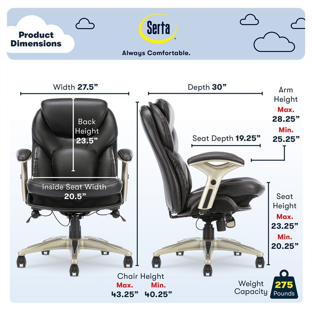 Standing Desk and Motion Office Chair D81889