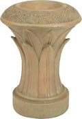 Travertine Column-Style Gazing Ball Pedestal for 10-Inch to 12-Inch Garden Spheres H210560