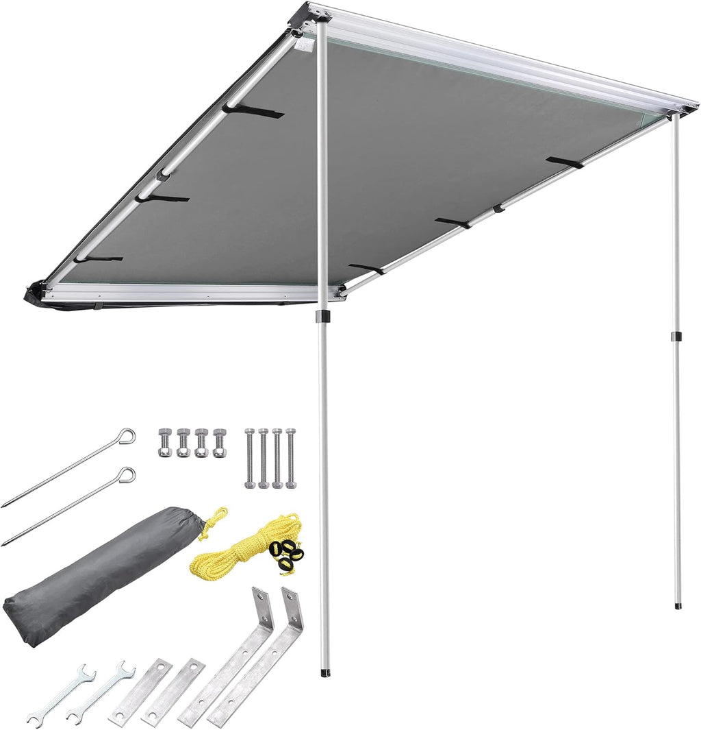 Beige Car Side Awning Tent Shelter D9681