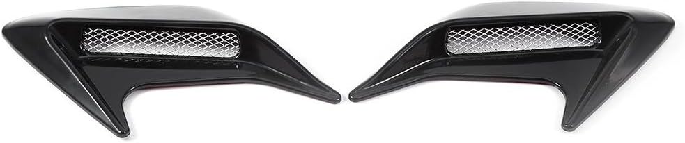 Black Pack of 2 Car Hood Air Flow Vent Sticker Cover L9739